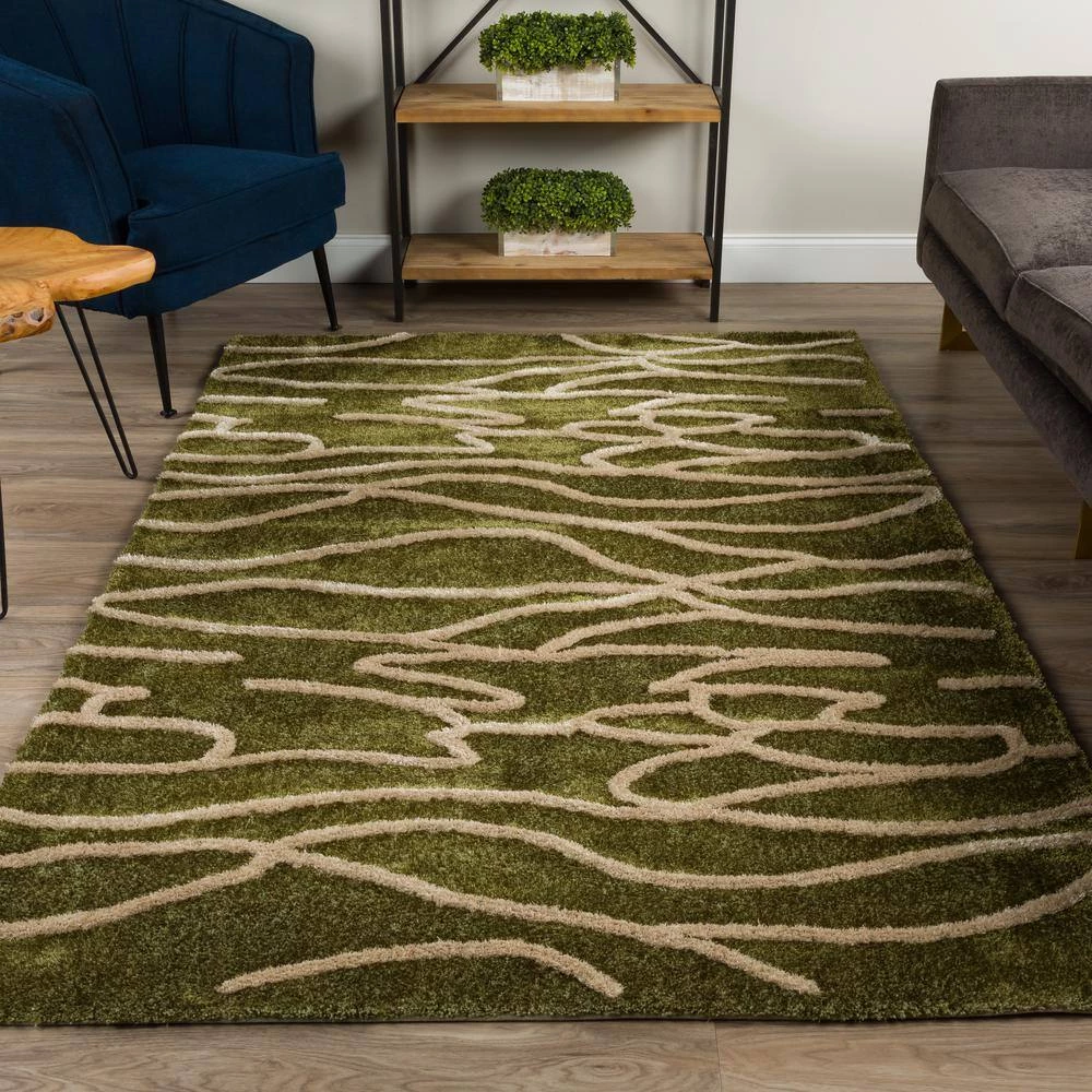 Sarita 3 Aloe 9 ft. x 13 ft. Area Rug by Addison Rugs - Image 7