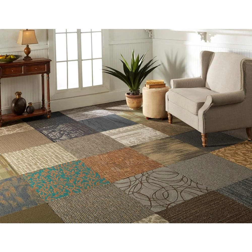 Versatile Assorted Residential/Commercial 24 in. x 24 Peel and Stick Carpet Tile (10 Tiles/Case) 40 sq. ft. by TrafficMaster - Image 4