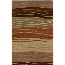 Ascot 306 Striped Autumn 8 ft. x 10 ft. Area Rug by Addison Rugs