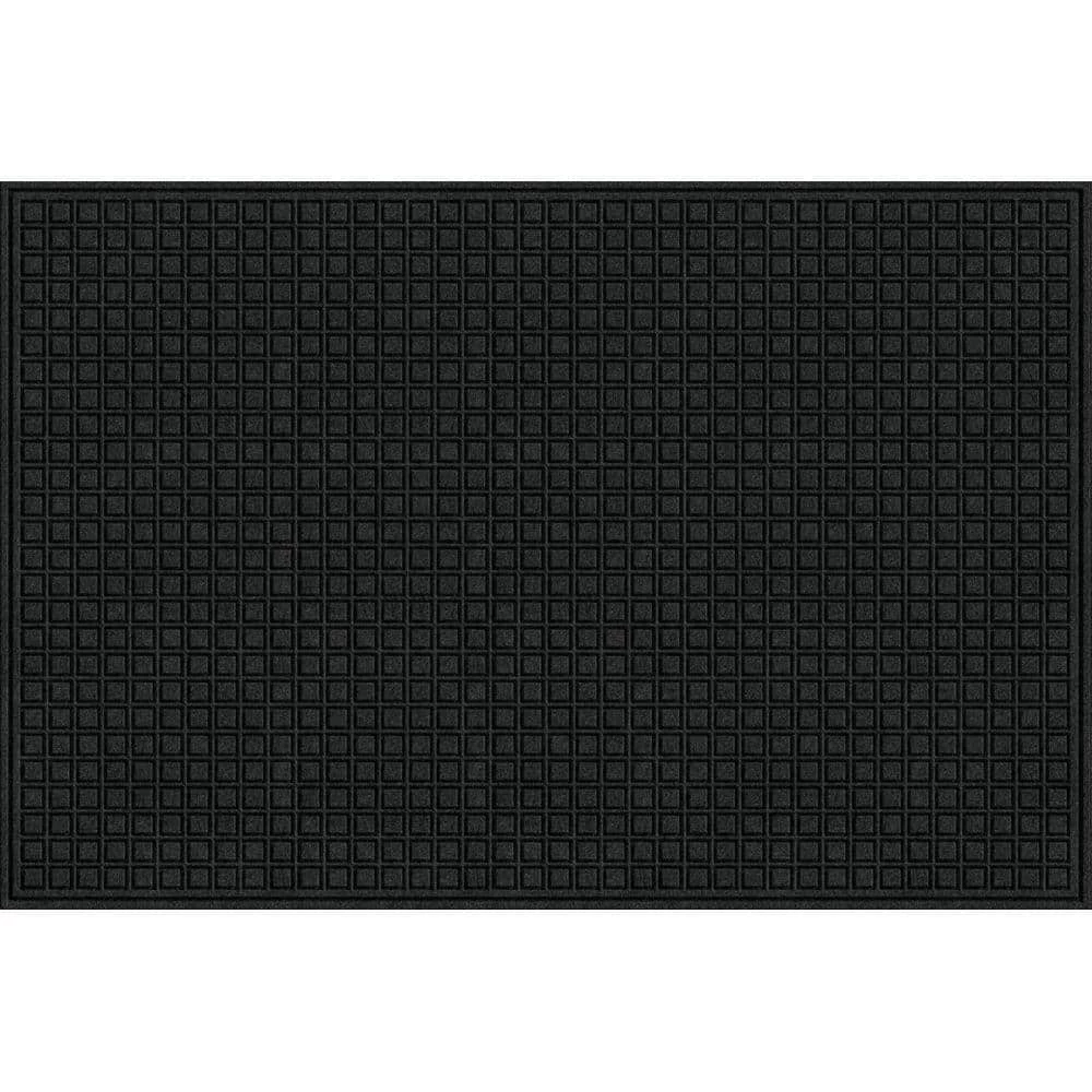 Black 48 in. x 72 in. Synthetic Fiber and Recycled Rubber Commercial Door Mat by TrafficMaster