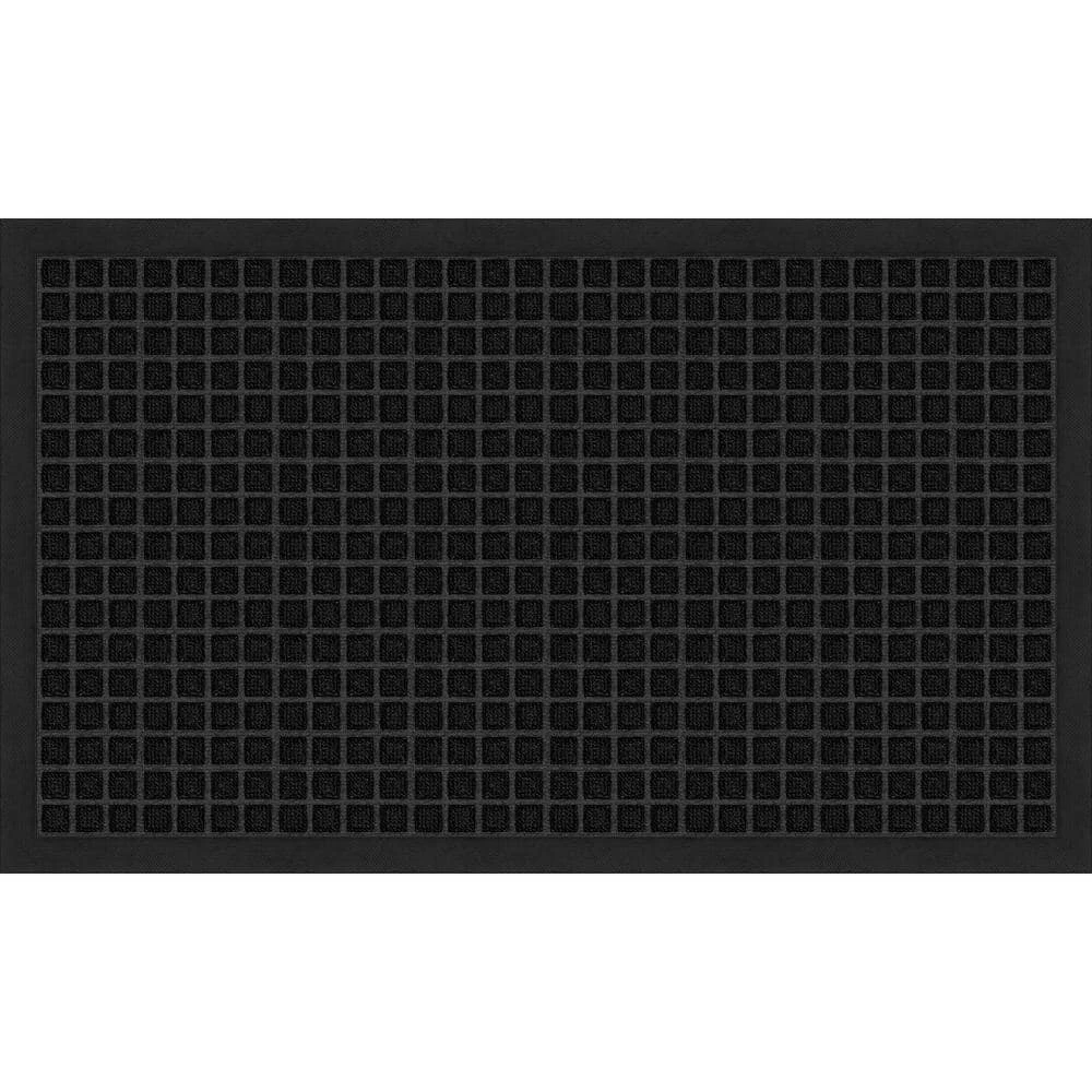 Embossed Black 18 in. x 30 in. Door Mat by TrafficMaster