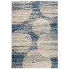 Ankara 17 Indigo Blue 8 Ft. x 10 Ft. Dancing Circles Area Rug by Addison Rugs