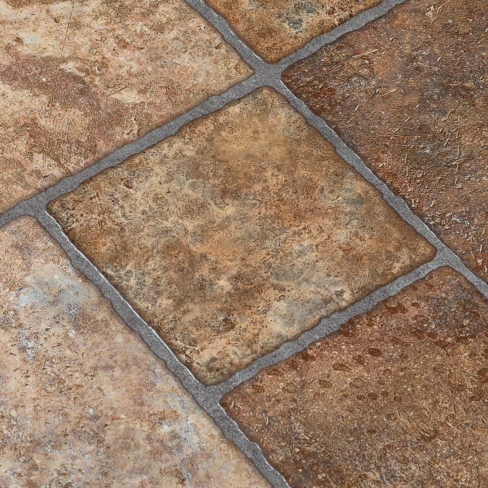 Bodden Bay 12 in. x 12 in. Terra Cotta Peel and Stick Vinyl Tile (30 sq. ft. / case) by TrafficMaster - Image 7
