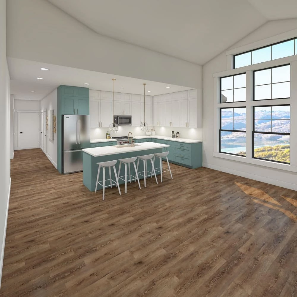 Cowley Creek Oak 8 mm Thick x 8.03 in. W x 47.64 in. L Water resistant Laminate Wood Flooring (21.26 sq. ft./Case) by TrafficMaster - Image 6