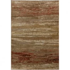 Serene 6 Abstract Stripes Canyon 7 ft. 10 in. x 10 ft. 7 in. Area Rug by Addison Rugs