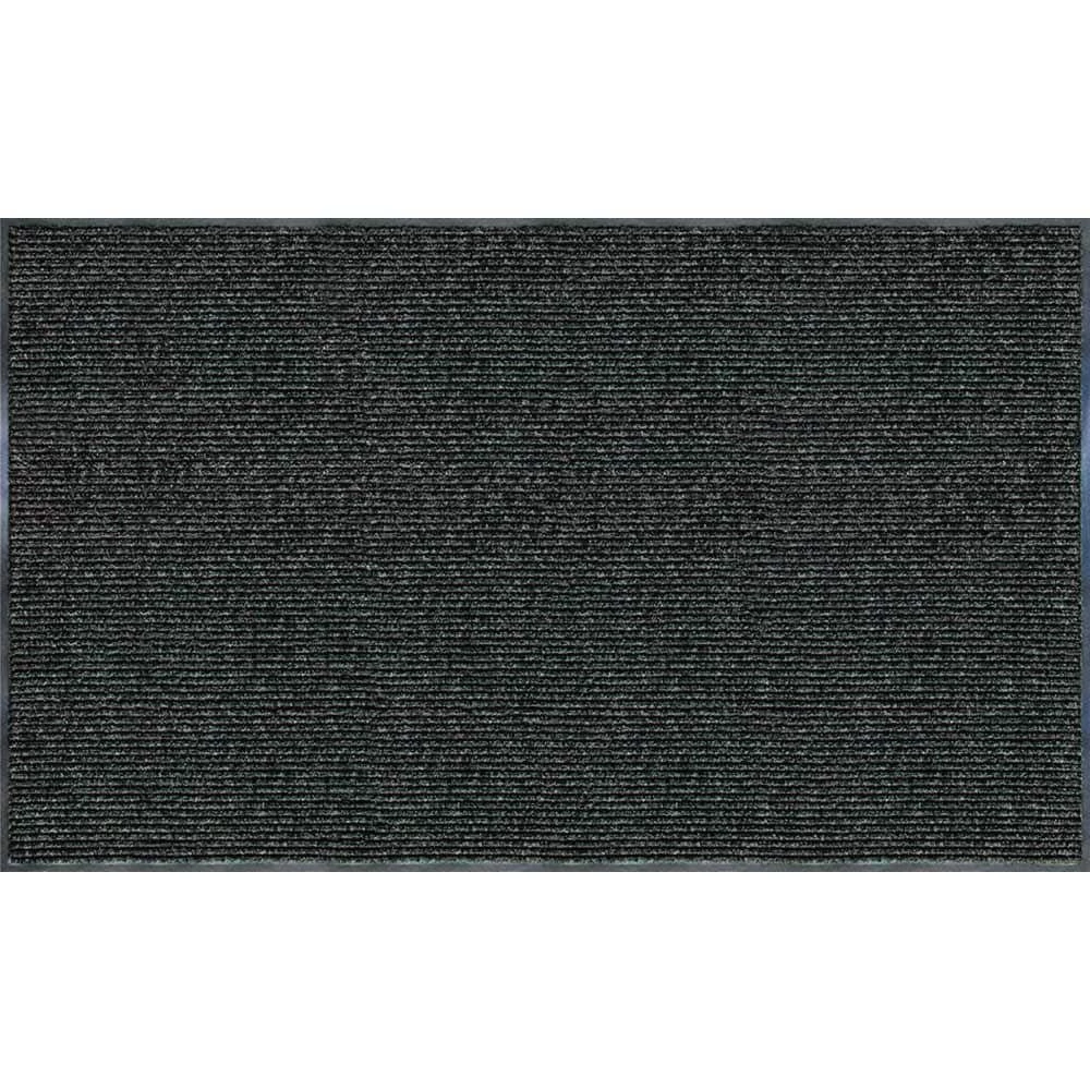 Enviroback Charcoal 60 in. x 36 in. Recycled Rubber/Thermoplastic Rib Door Mat by TrafficMaster
