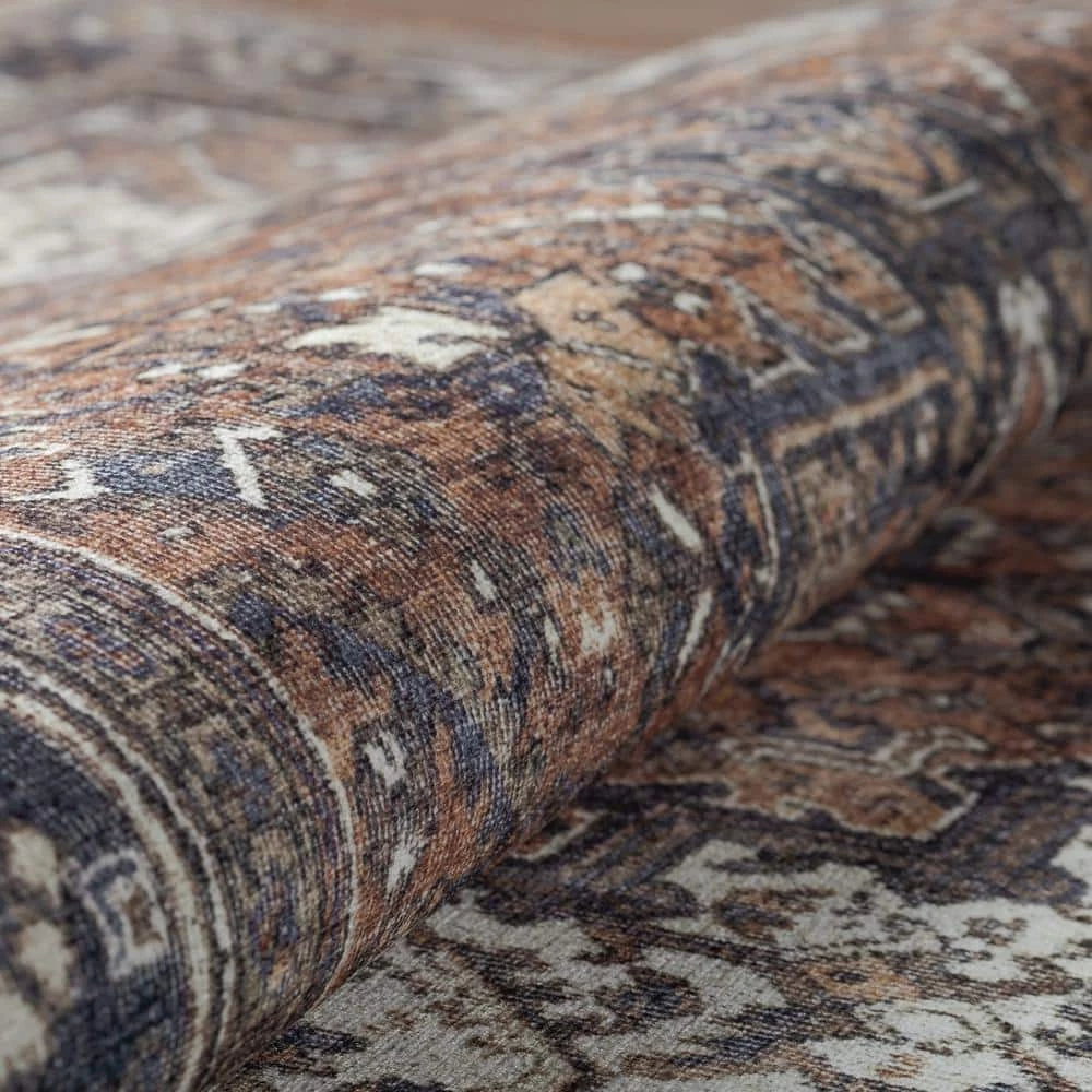 Athena 3 Chocolate 7 ft. 10 in. x 9 ft. 10 in. Area Rug by Addison Rugs - Image 3