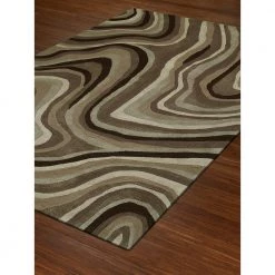 Nero 42 Abstract Geode Chocolate 8 ft. x 10 ft. Area Rug by Addison Rugs