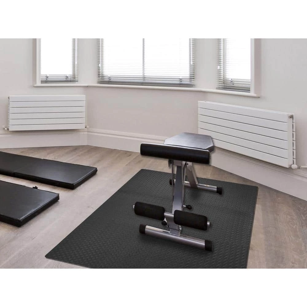 Dark Gray 24 in. x 24 in. x 0.47 in. Foam Interlocking Gym Floor Tiles (6 Tiles/Pack) (24 sq. ft.) by TrafficMaster - Image 2