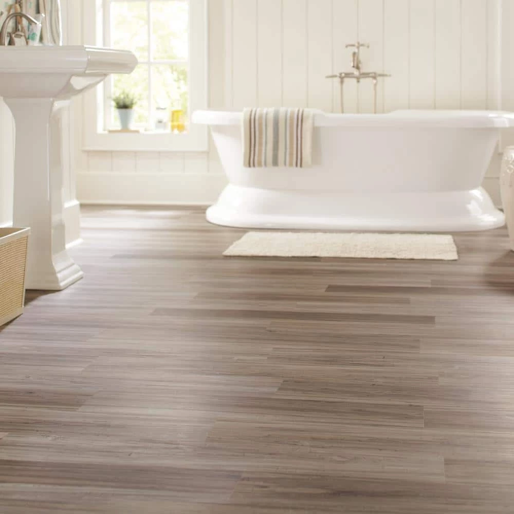 6 in. W Dove Maple GripStrip Luxury Vinyl Plank Flooring (24 sq. ft./case) by TrafficMaster - Image 2