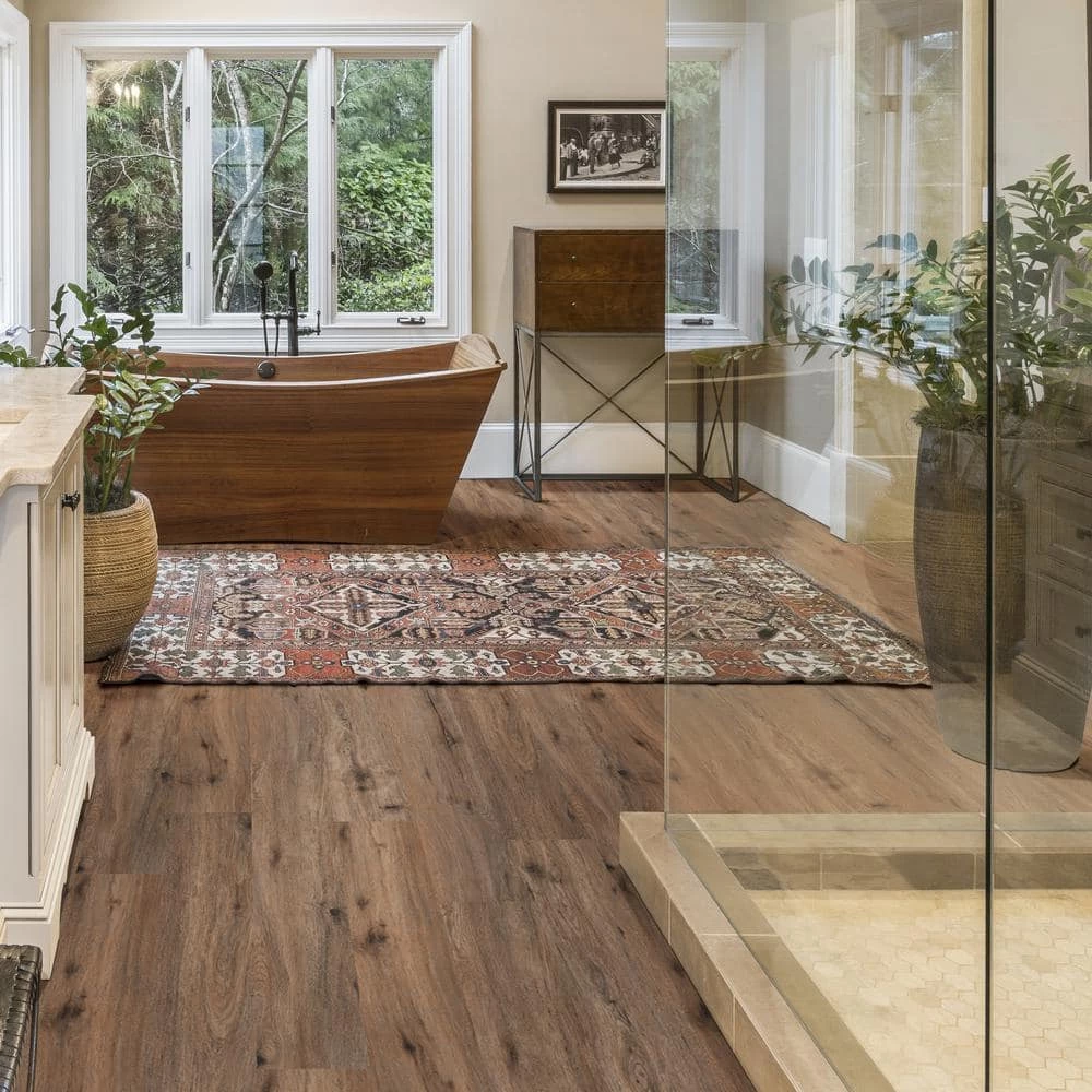 6 in. W x 36 in. L Edwards Oak Rigid Core Click Lock Luxury Vinyl Plank Flooring (32-case/768 sq. ft./pallet) by TrafficMaster - Image 3