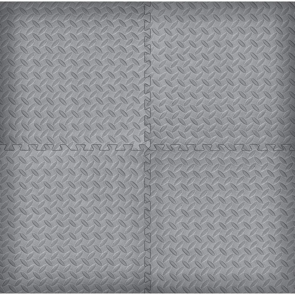 Gray 24 in. W x 24 in. L x 0.47 in. T Foam Interlocking Gym Floor Tiles (6 Tiles/Pack) (24 sq. ft.) by TrafficMaster - Image 6