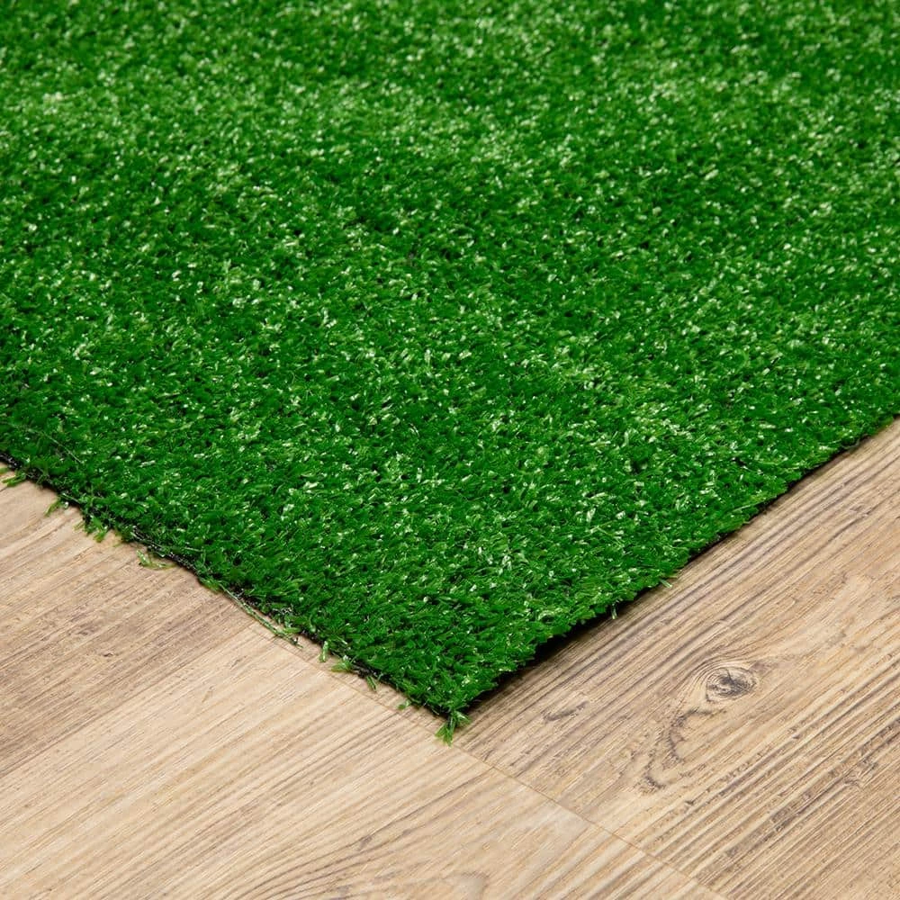 6 ft. x 8 ft. Green Artificial Grass Rug by TrafficMaster - Image 4