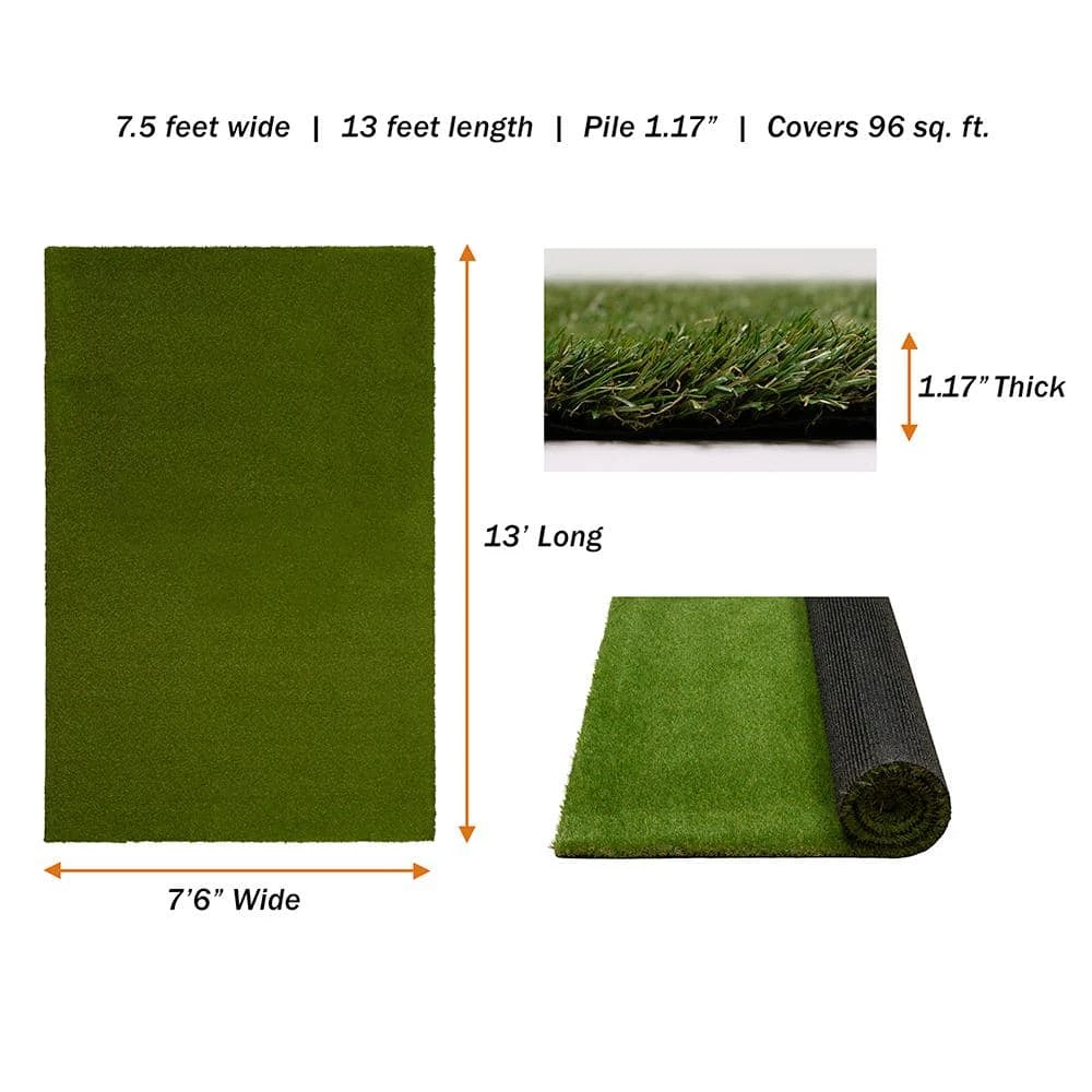 Pet 7.5 ft. x 13 ft. Green Artificial Grass Rug by TrafficMaster - Image 4