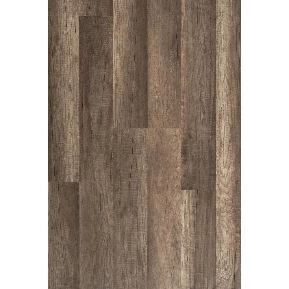 Grey Oak 7 mm T x 8.03 in. W Laminate Wood Flooring (23.91 sq.ft/Case) by TrafficMaster