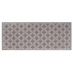 Trellis Grey 2 ft. x 5 ft. Accent Rug by TrafficMaster