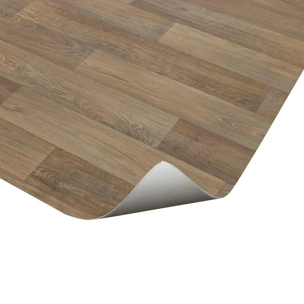 Greyed Oak Wood Residential Vinyl Sheet Flooring 12 ft. Wide x Cut to Length by TrafficMaster - Image 11