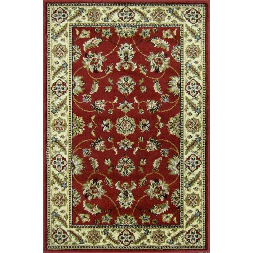 Kazmir Crimson 3 ft. x 4 ft. Precut Scatter Rug by TrafficMaster
