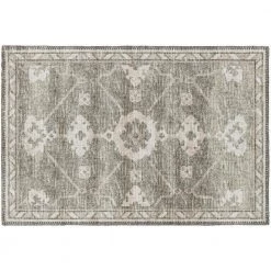 Modena Khaki 1 ft. 8 in. x 2 ft. 6 in. Persian Accent Rug by Addison Rugs