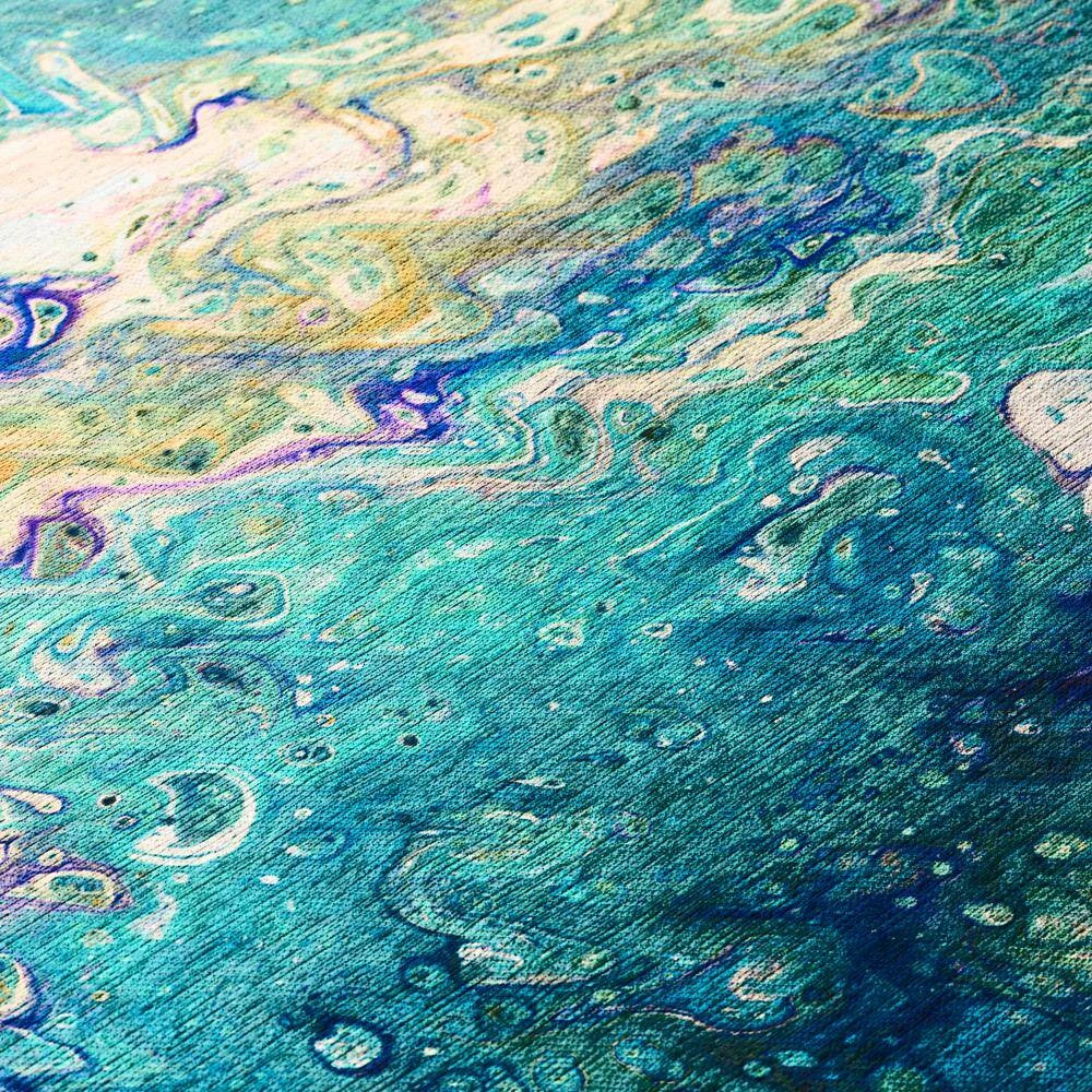 Copeland Lagoon 5 ft. x 7 ft. 6 in. Abstract Area Rug by Addison Rugs - Image 10