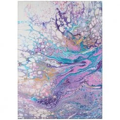Copeland Lavender 3 ft. x 5 ft. Abstract Area Rug by Addison Rugs