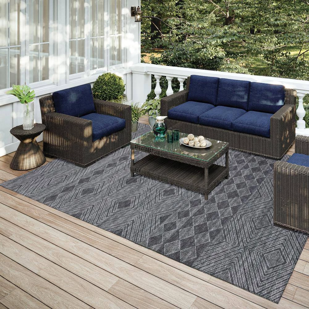 Modena Midnight 8 ft. x 10 ft. Southwest Area Rug by Addison Rugs - Image 9