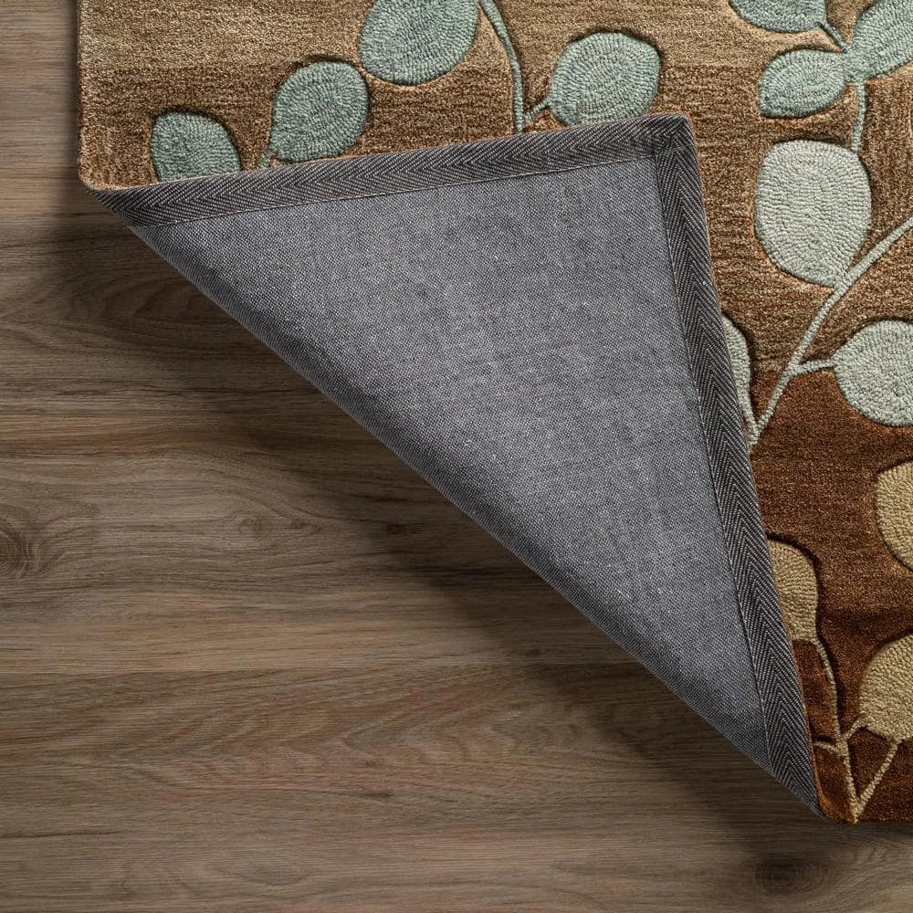 Ascot 1 Striped Floral Mocha 8 ft. x 10 ft. Area Rug by Addison Rugs - Image 3