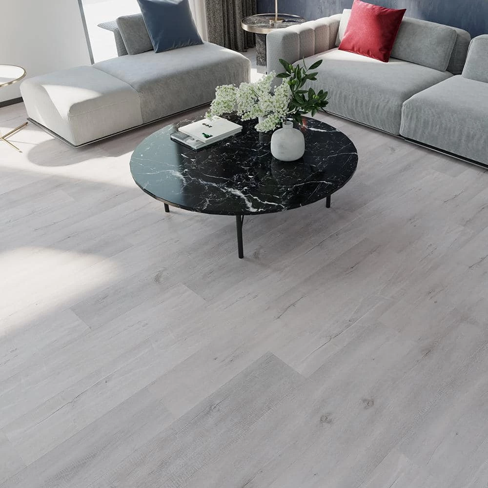 SPC 7-/16 in. W Mont-Orford Gray Oak Waterproof Click-Lock Luxury Vinyl Plank Flooring (28.84 sq. ft./Case) by TrafficMaster - Image 4