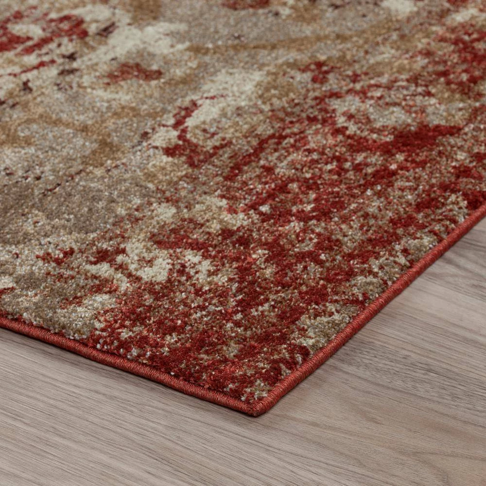 Provincial 4 Paprika 9 ft. 6 x 13 ft. 2 Distressed Persian Area Rug by Addison Rugs - Image 7
