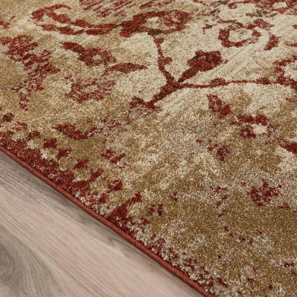 Provincial 4 Paprika 9 ft. 6 x 13 ft. 2 Distressed Persian Area Rug by Addison Rugs - Image 2