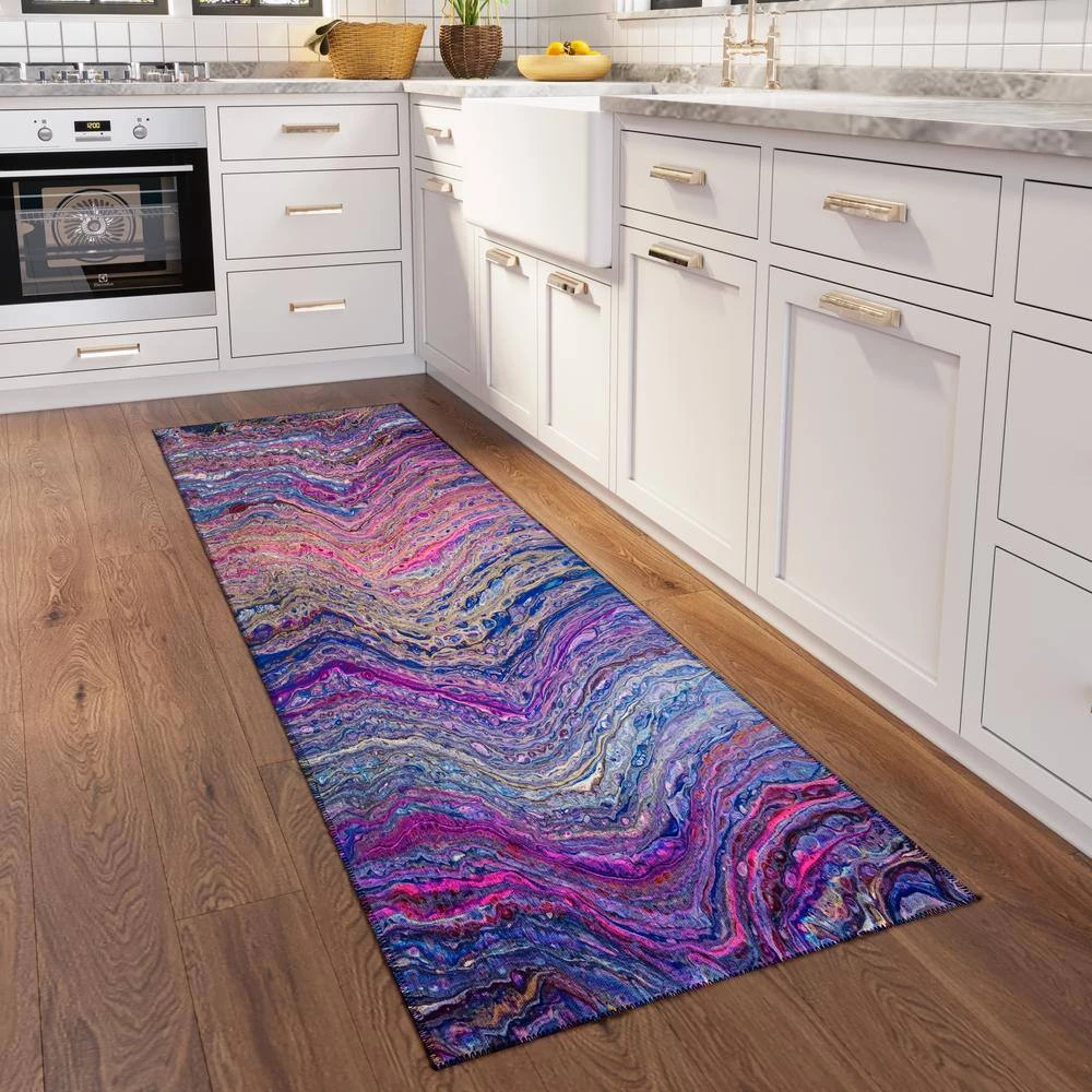 Copeland Passion 2 ft. 3 in. x 7 ft. 6 in. Abstract Runner Rug by Addison Rugs - Image 9