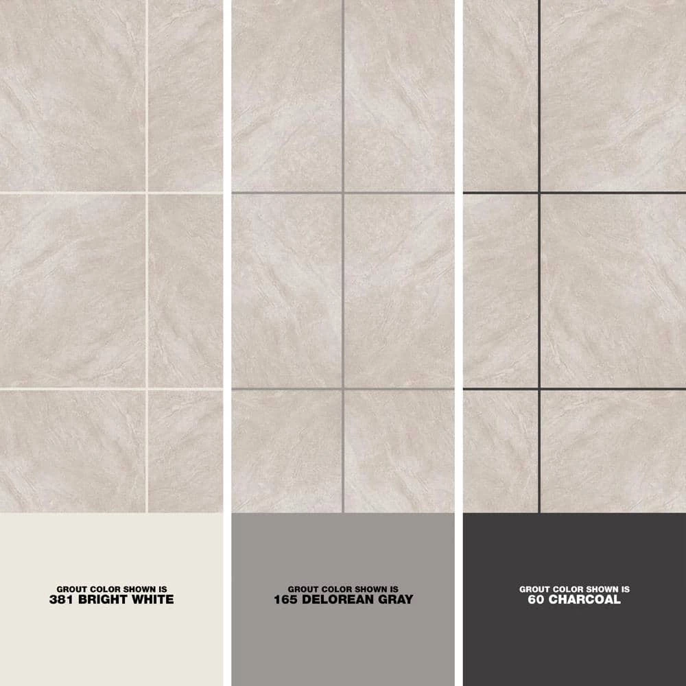 Portland Stone Gray 18 in. x 18 in. Glazed Ceramic Floor and Wall Tile (17.44 sq. ft. / case) by TrafficMaster - Image 4