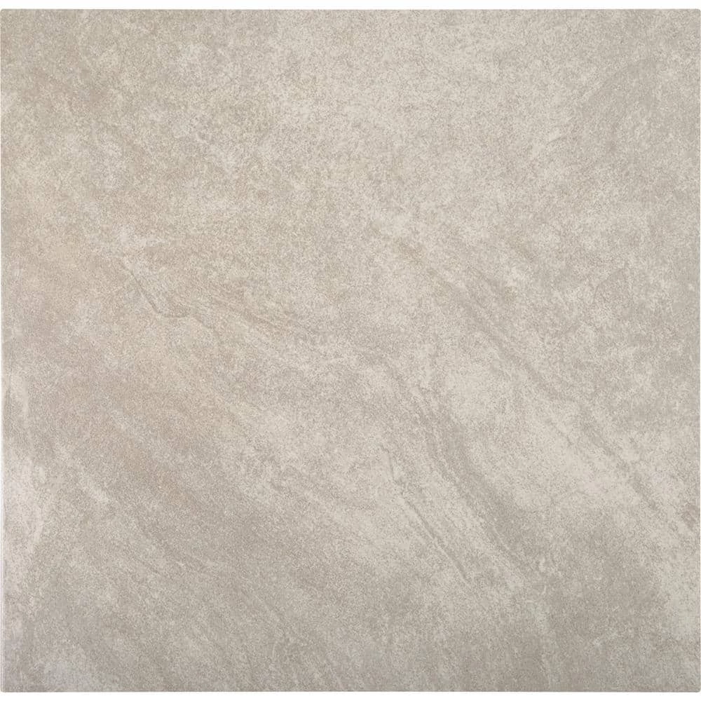 Portland Stone Gray 18 in. x 18 in. Glazed Ceramic Floor and Wall Tile (17.44 sq. ft. / case) by TrafficMaster - Image 6