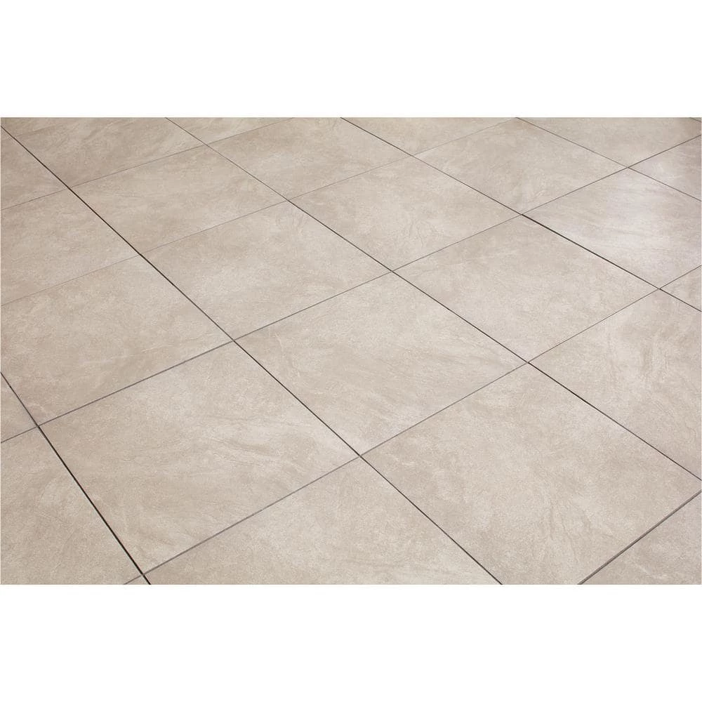 Portland Stone Gray 18 in. x 18 in. Glazed Ceramic Floor and Wall Tile (17.44 sq. ft. / case) by TrafficMaster - Image 7