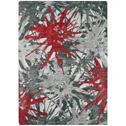 Evolve Scarlet 9 ft. x 12 ft. Color Splash Area Rug by Addison Rugs