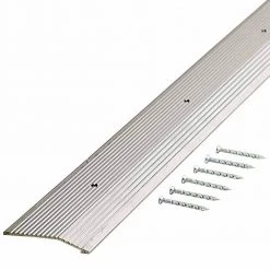 Silver Fluted 36 in. x 1-3/8 in. Carpet Trim by TrafficMaster