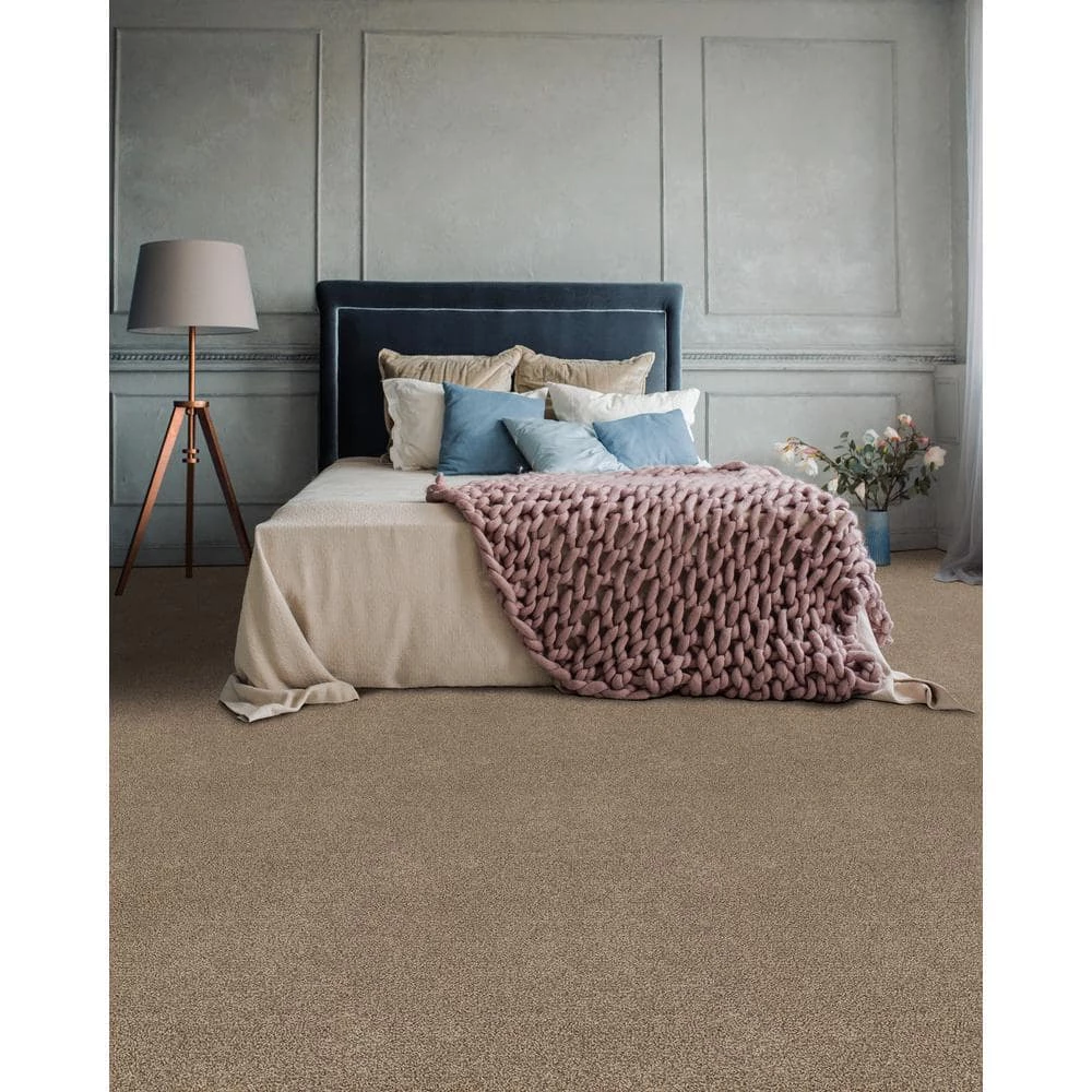 Hartsfield - Color Skypoint Indoor 12 ft. Texture Beige Carpet (1080 sq. ft./Roll) by TrafficMaster - Image 2