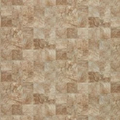 Pro Basic Refined Slate Neutral Stone Residential Vinyl Sheet Flooring 12ft. Wide x Cut to Length by TrafficMaster