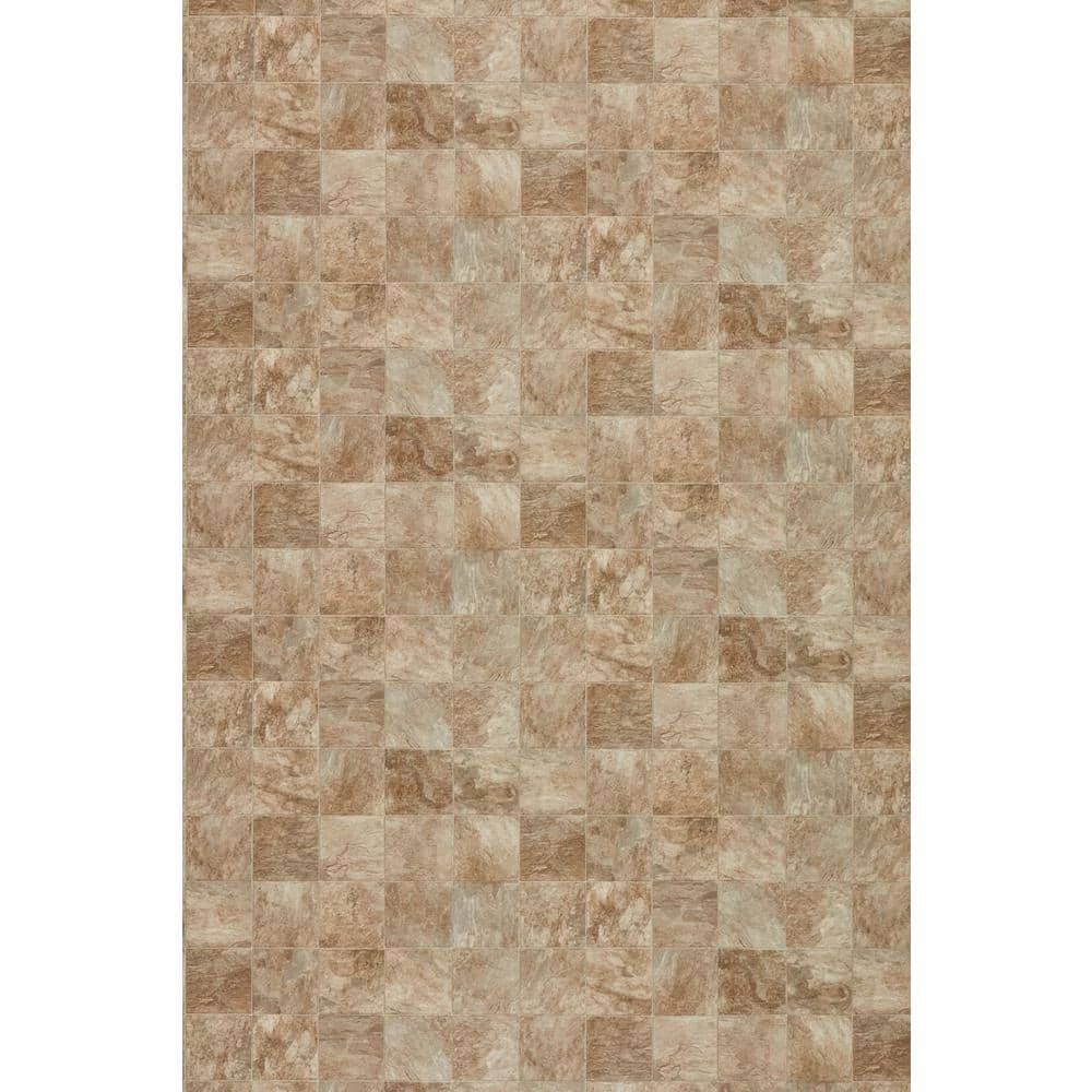 Pro Basic Refined Slate Neutral Stone Residential Vinyl Sheet Flooring 12ft. Wide x Cut to Length by TrafficMaster - Image 7