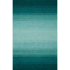 Dunes 1 Teal 5'X7'3" Ombre Wool Indoor by Addison Rugs