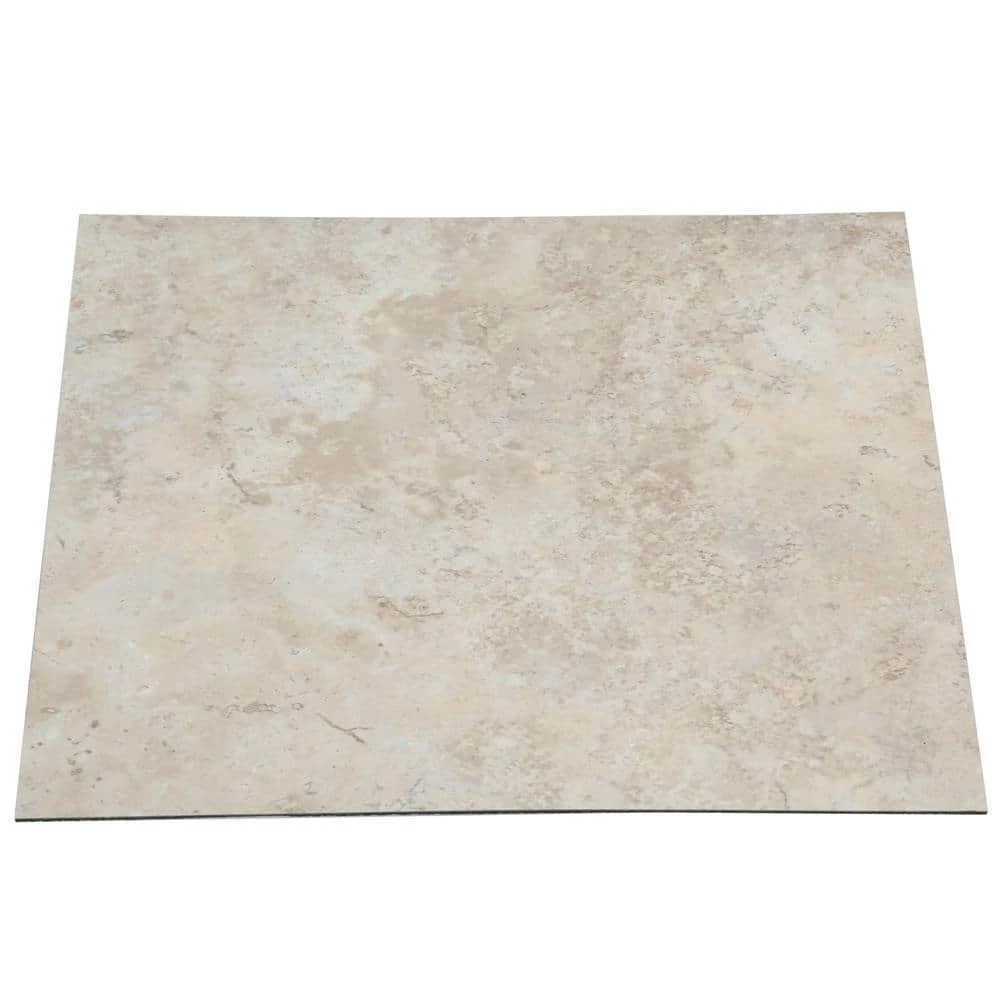 Travertine 12 in. x 12 in. Peel and Stick Vinyl Tile (30 sq. ft. / case) by TrafficMaster - Image 6