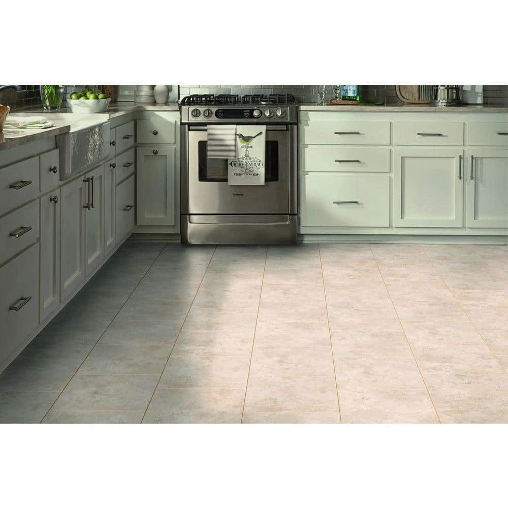 Travertine 12 in. x 12 in. Peel and Stick Vinyl Tile (30 sq. ft. / case) by TrafficMaster - Image 2