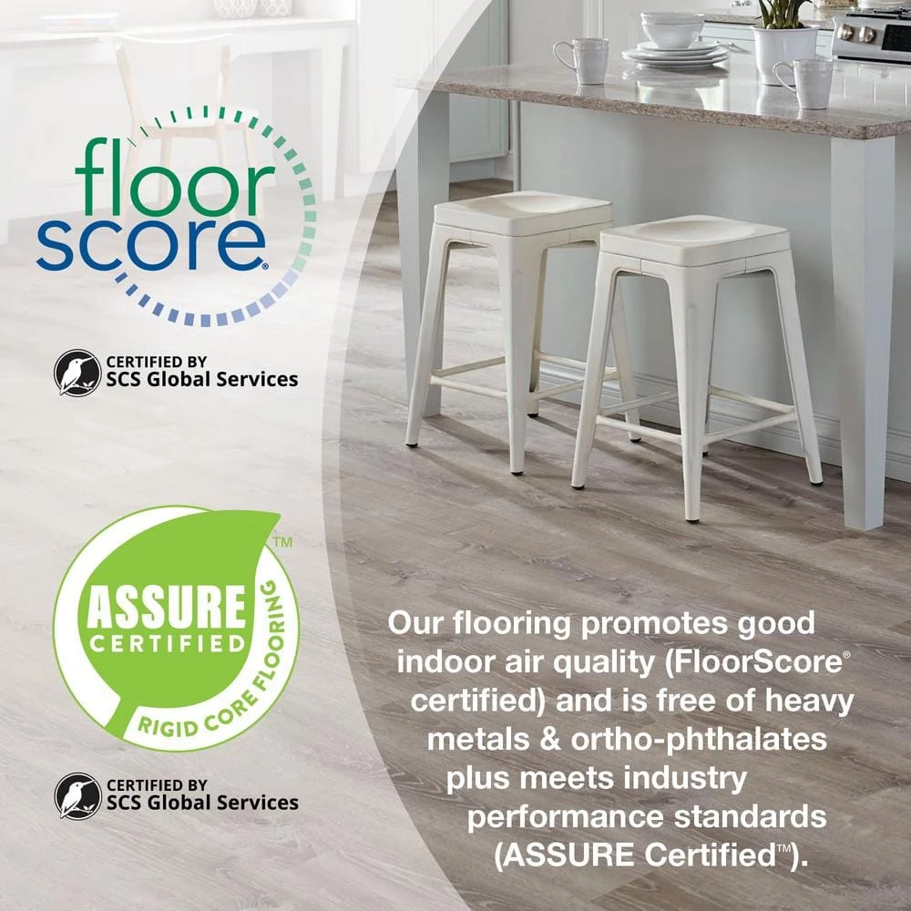 6 in. W White Maple GripStrip Luxury Vinyl Plank Flooring (24 sq. ft./case) by TrafficMaster - Image 3